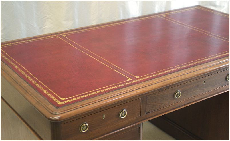 2049 Antique Pedestal Desk c1850 (8)